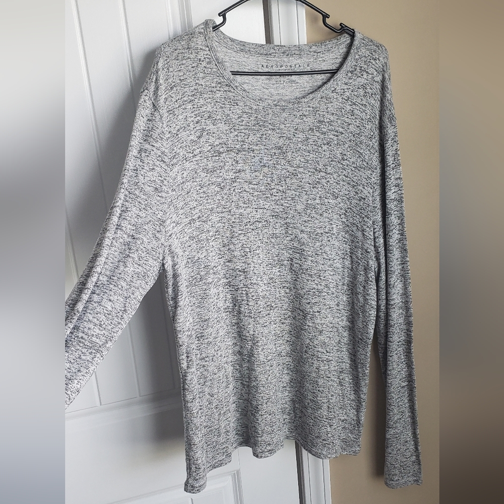 Men's Aeropostle Woven Cotton Long Sleeve Size - XL Color - Grey